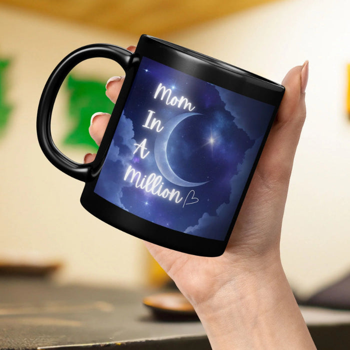 Serene Crescent Moon Ceramic Mug