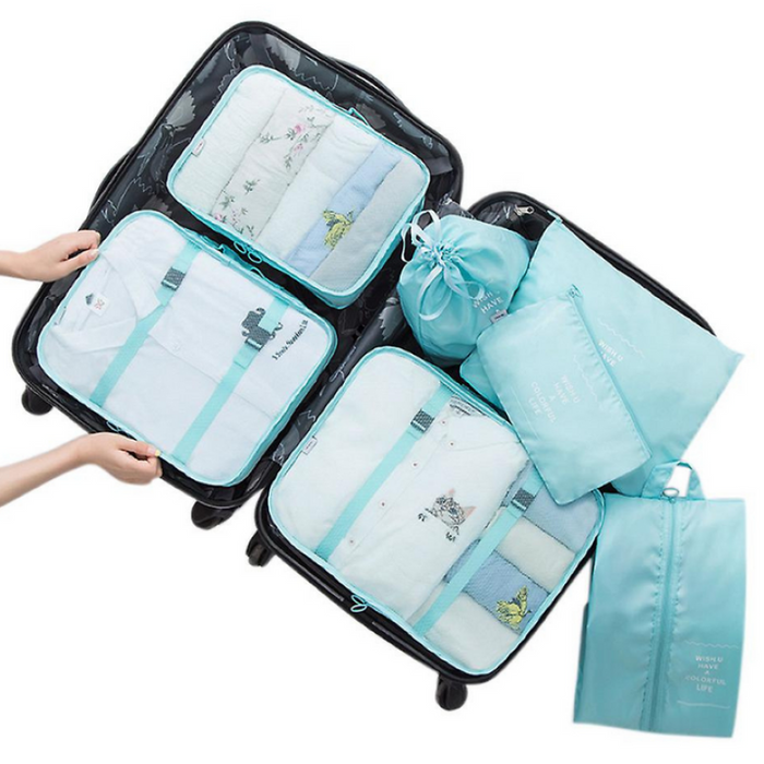 Waterproof Travel Packing Set with 7 Pieces