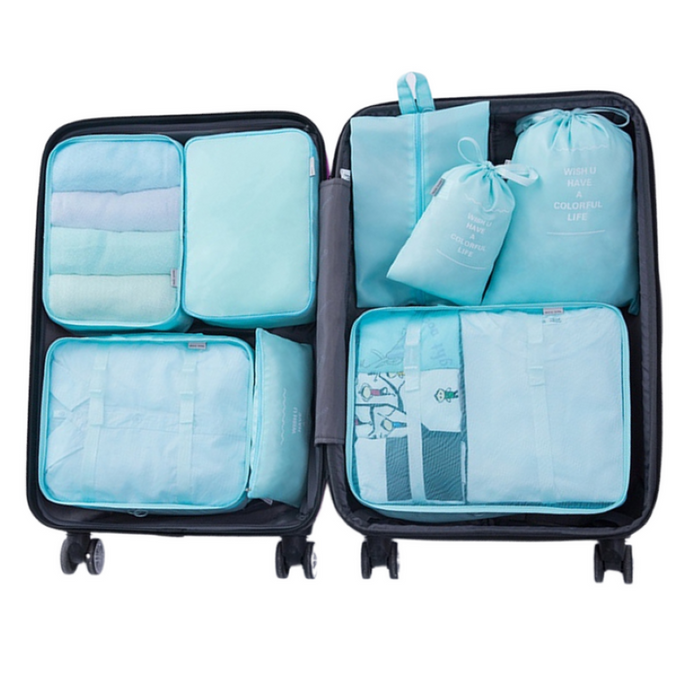 Waterproof Travel Packing Set with 7 Pieces