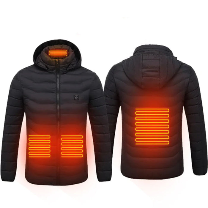 Lightweight Hooded Puffer Heating Jacket