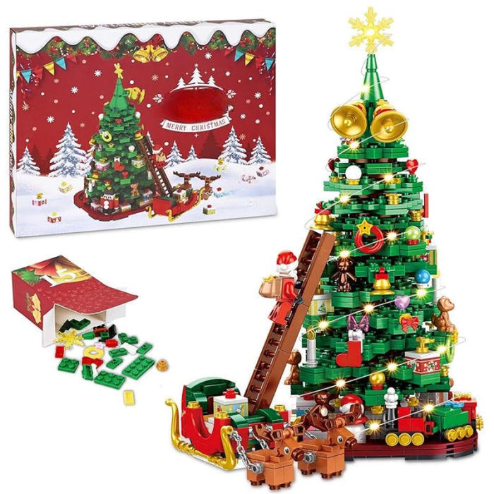 Building Blocks Set With LED Light And Santa