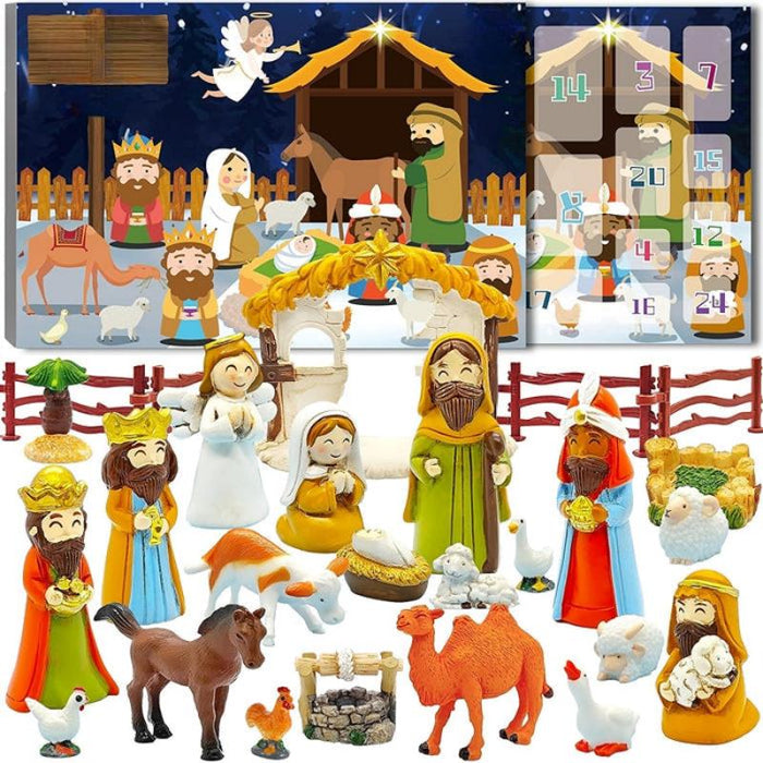 Nativity Scene Advent Calendar Set