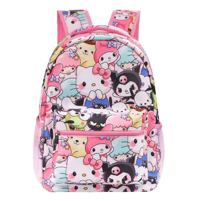 Character Print Backpack For School Children