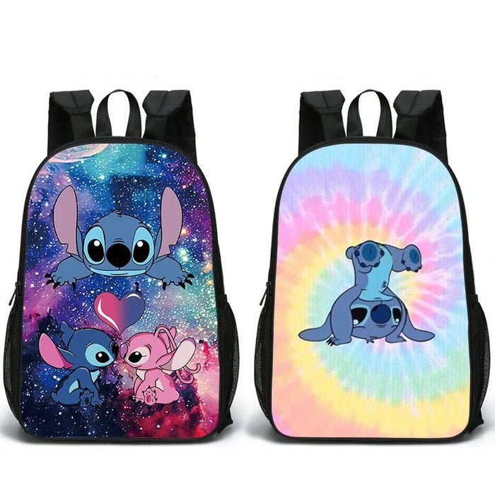 Double Sided Printed Stitch Backpack For Students