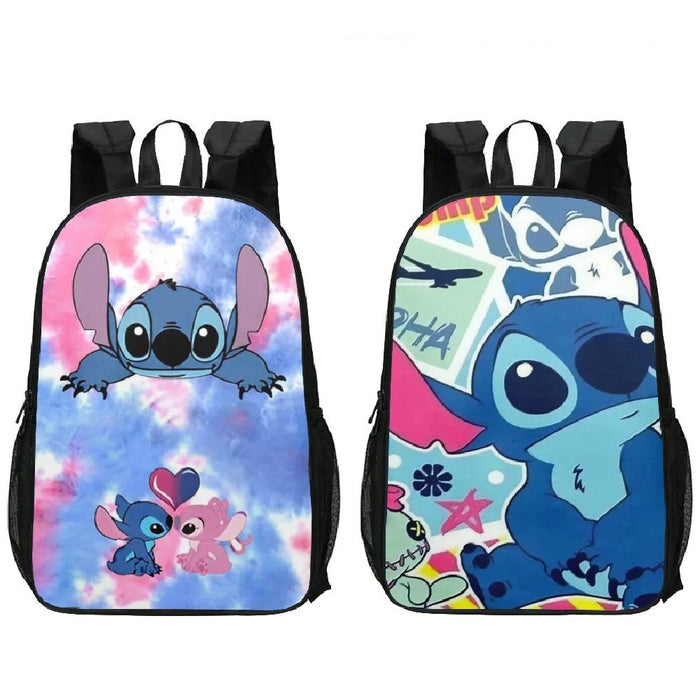 Double Sided Printed Stitch Backpack For Students