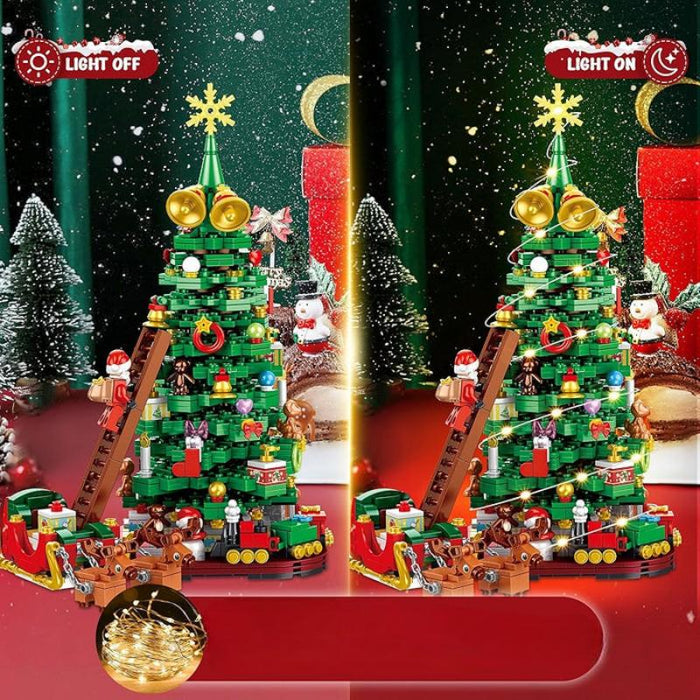 Building Blocks Set With LED Light And Santa