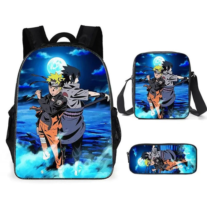 3 Piece Naruto Backpack Set