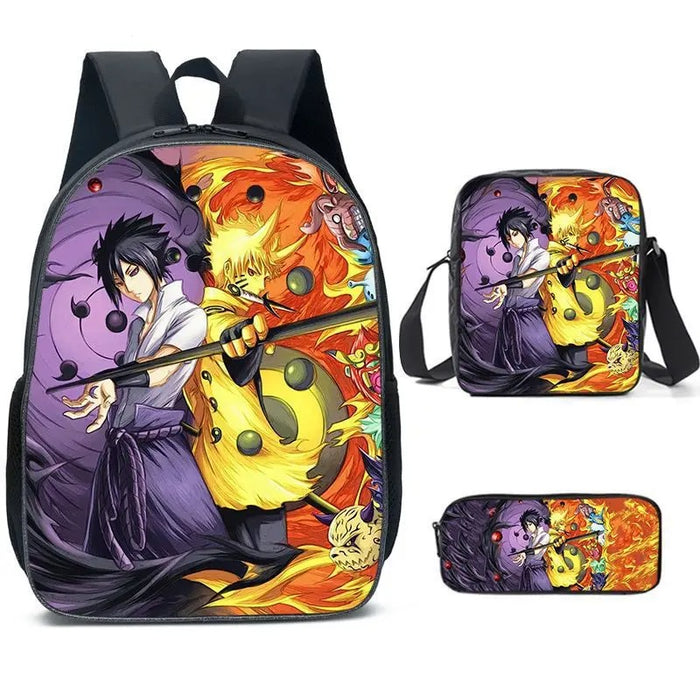 3 Piece Naruto Backpack Set