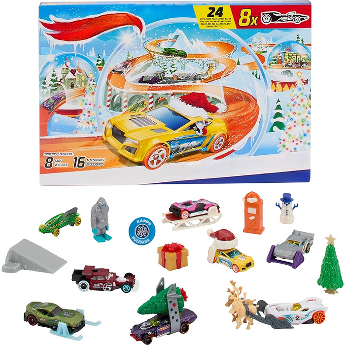 Toy Cars Advent Calendar With Vehicles And Accessories