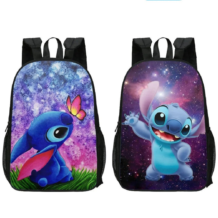 Double Sided Printed Stitch Backpack For Students