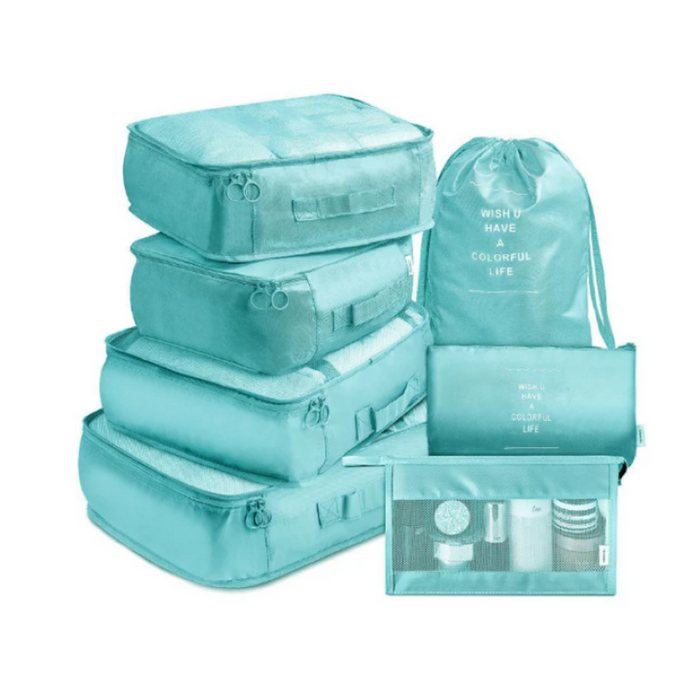 Waterproof Travel Packing Set with 7 Pieces