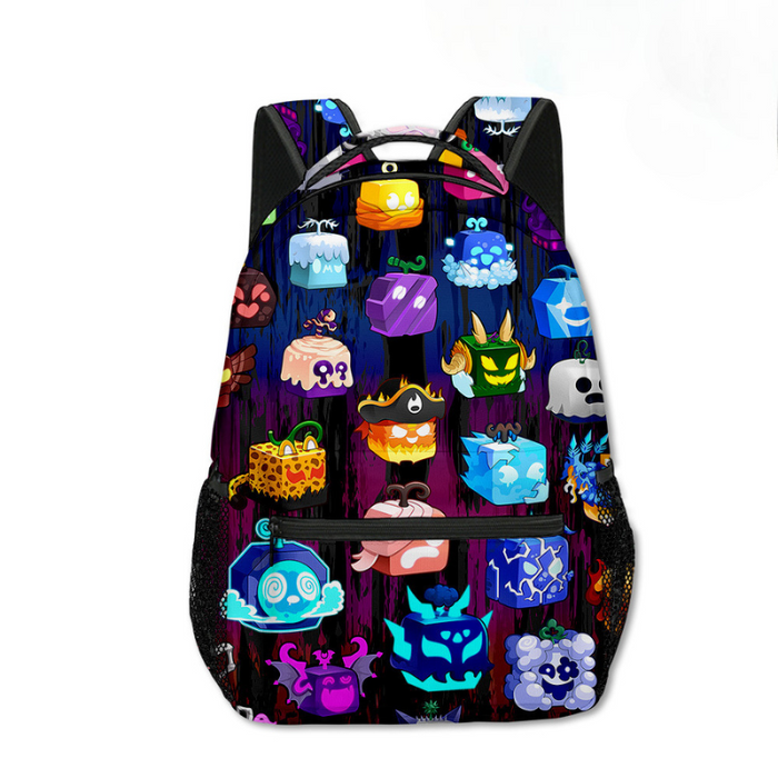 Blox Fruits Cartoon Characters Backpack