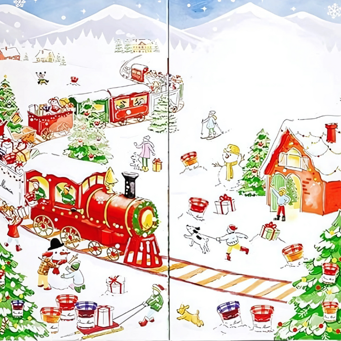 Holiday Train Advent Calendar Puzzle