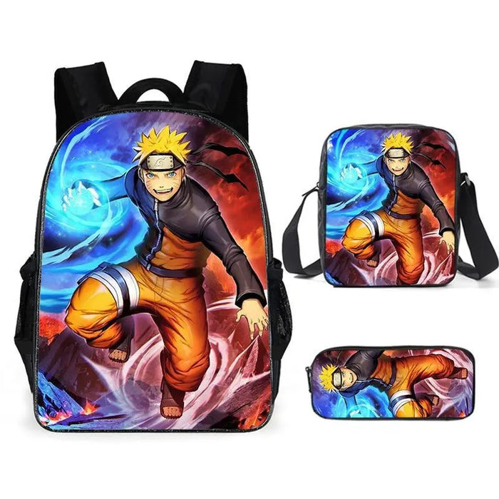 3 Piece Naruto Backpack Set