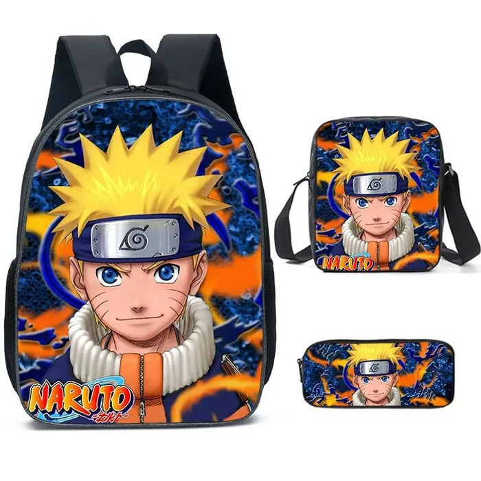 3 Piece Naruto Backpack Set