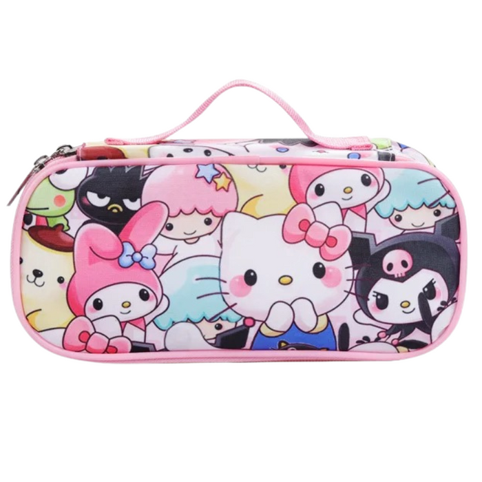 Cartoon Printed Large Capacity Pencil Case