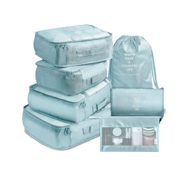 Waterproof Travel Packing Set with 7 Pieces