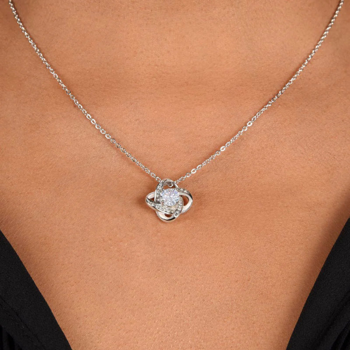 Timeless Knot Pendant Necklace With Gift Box