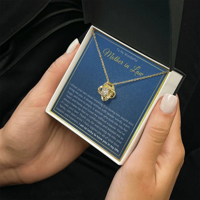 Timeless Knot Pendant Necklace With Gift Box