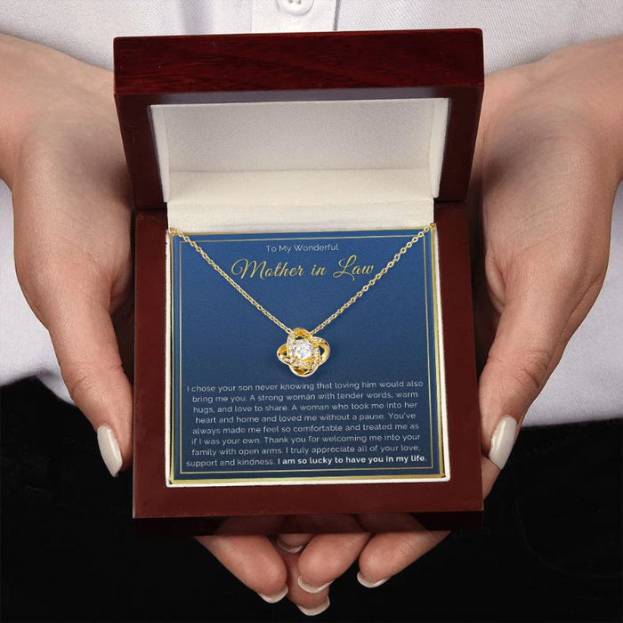 Timeless Knot Pendant Necklace With Gift Box