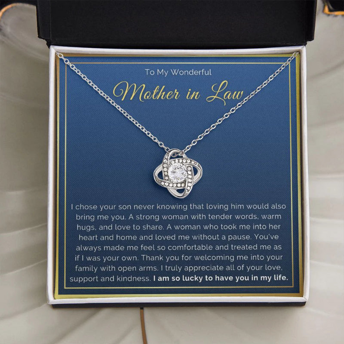 Timeless Knot Pendant Necklace With Gift Box