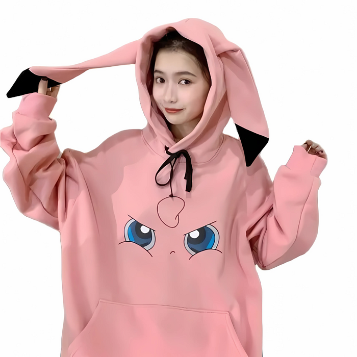 Playful Oversized Character Hoodie