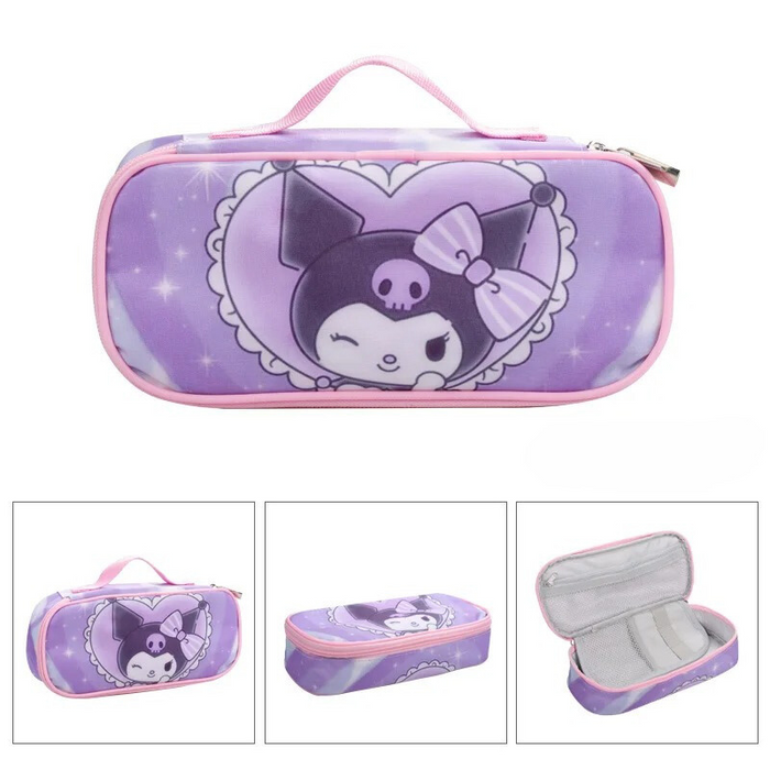 Cartoon Printed Large Capacity Pencil Case