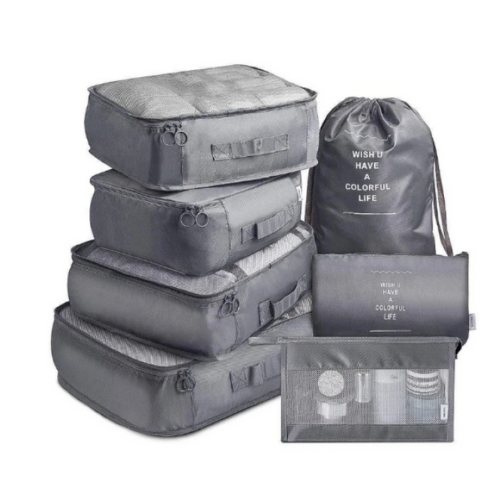 Waterproof Travel Packing Set with 7 Pieces