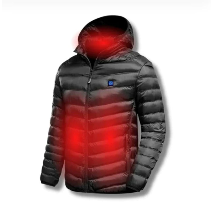 Lightweight Hooded Puffer Heating Jacket