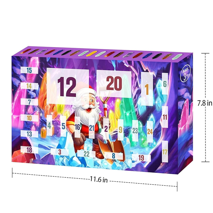 Advent Calendar With Crystals And Healing Stones Kit