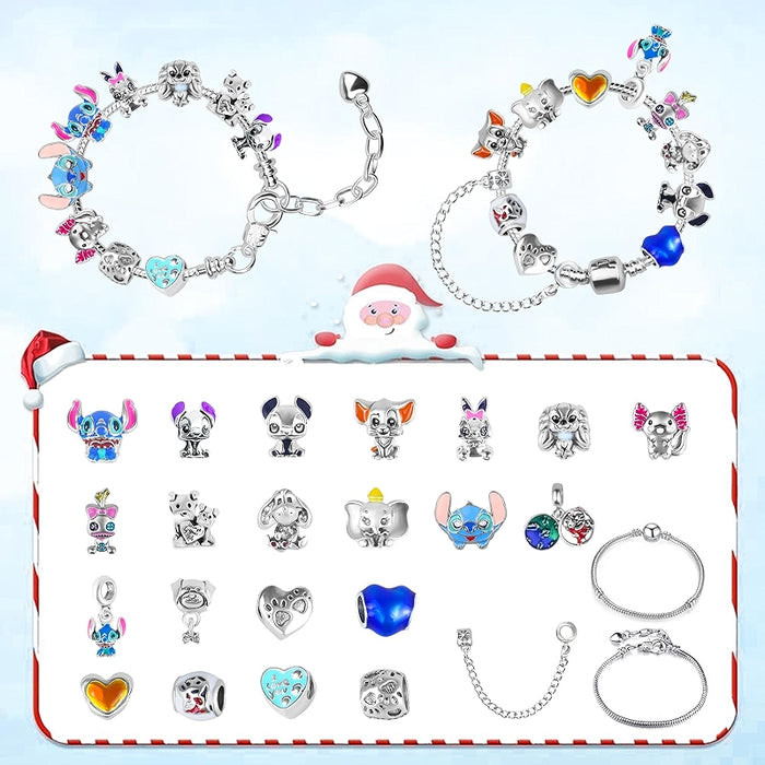 Advent Calendar 2024 Christmas Countdown With Charm Bracelet Kit