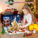 Advent Calendar Gingerbread House Building Set With Led Light