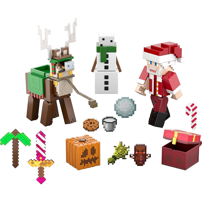 Minecraft Advent Calendar With Action Figures And Accessories