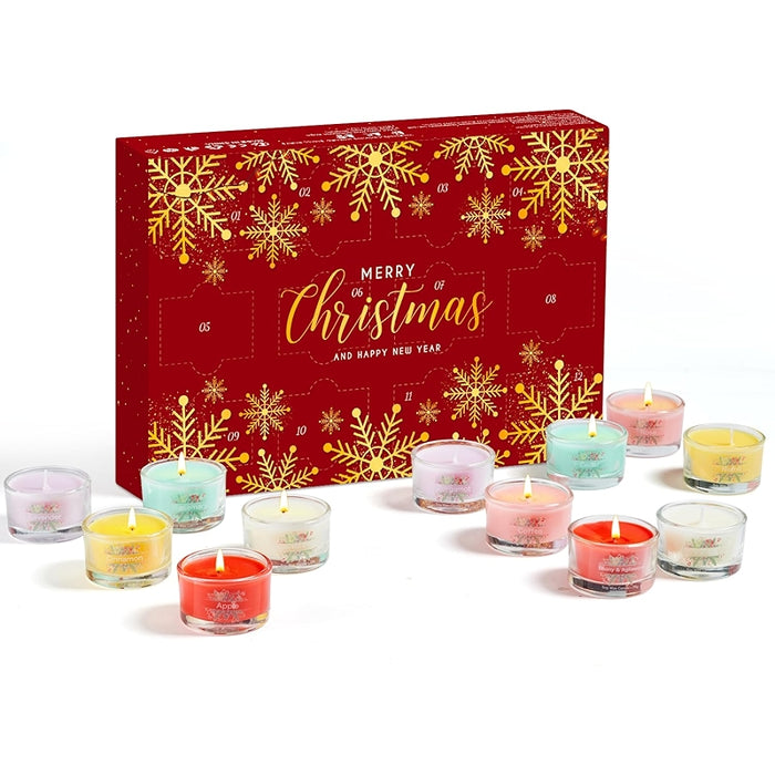 Candle Advent Calendar 2024 12 Day Christmas Countdown