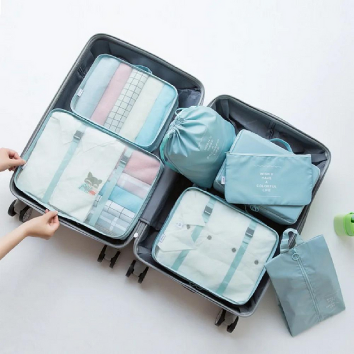 Waterproof Travel Packing Set with 7 Pieces