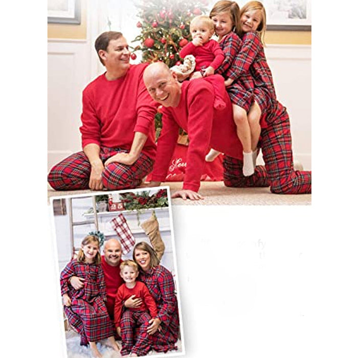 The Christmas Thermal Plaid Family Sets