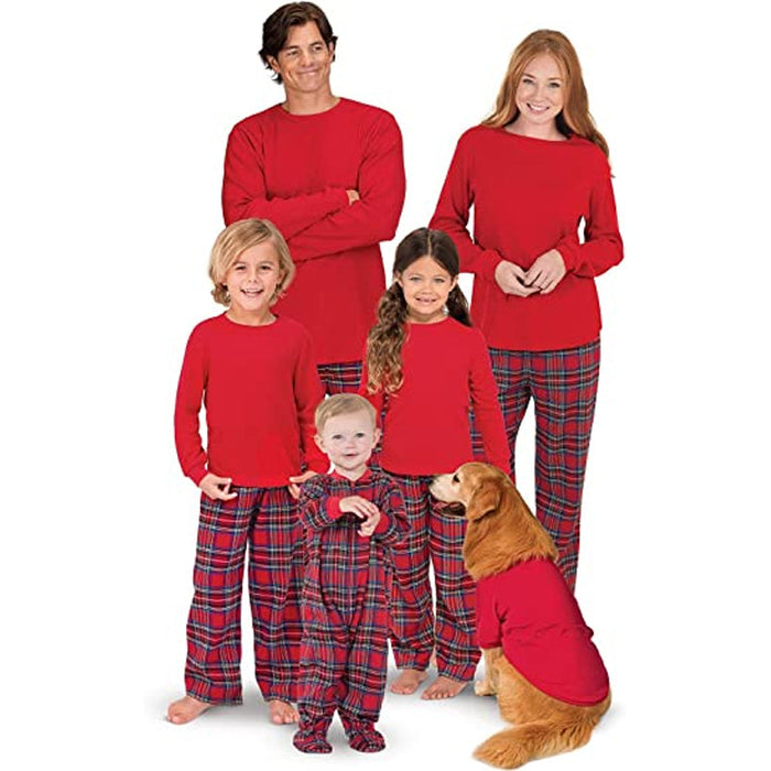 The Christmas Thermal Plaid Family Sets