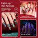 Nail Polish Set With Glitter And Luminous Effect