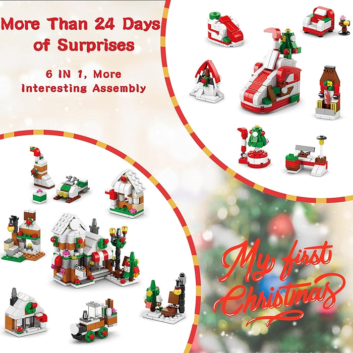 Christmas Tree Building Toy Set Advent Calendar 2024