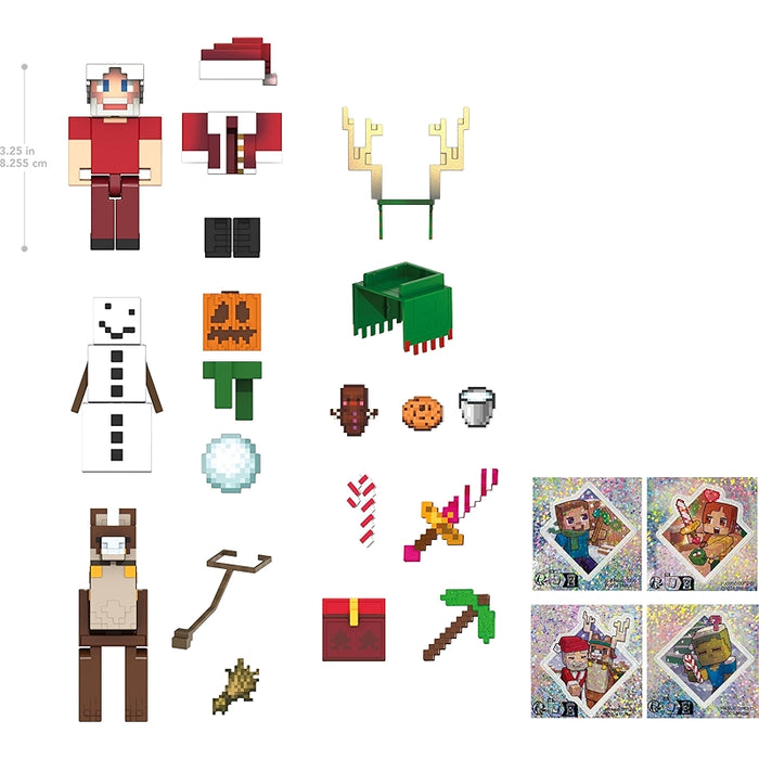 Minecraft Advent Calendar With Action Figures And Accessories