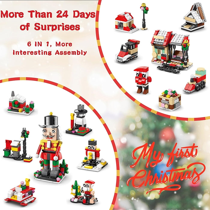 Christmas Tree Building Toy Set Advent Calendar 2024