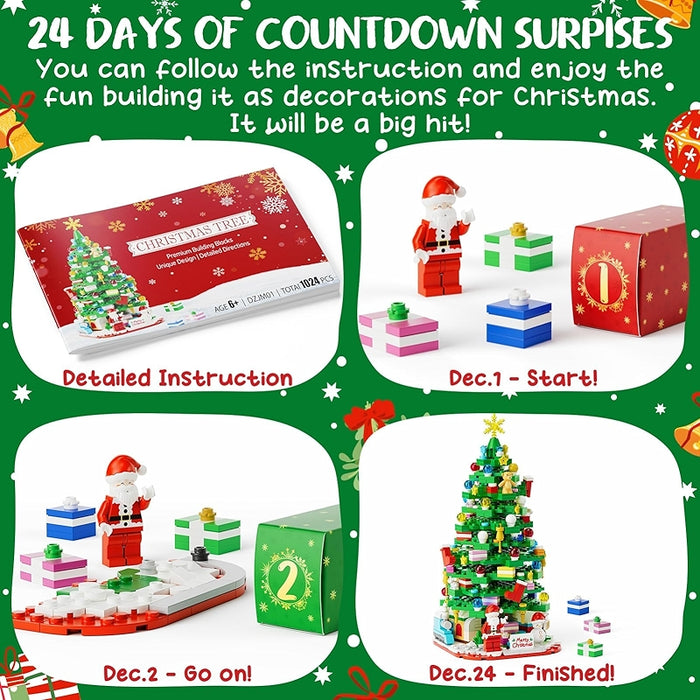 Advent Calendar 2024 Sunflower Bouquet Building Blocks Countdown Set