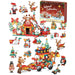 Advent Calendar Building Block Flower Set For Christmas Countdown