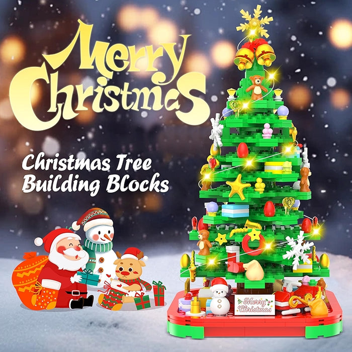 Advent Calendar Building Blocks Kit Christmas Tree Countdown Toy