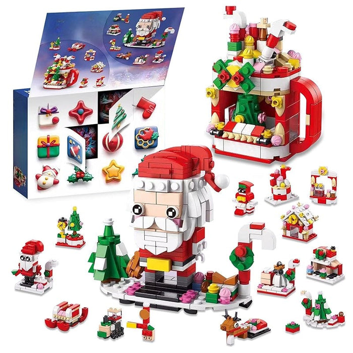 Advent Calendar Building Toy Set Holiday Countdown Blocks