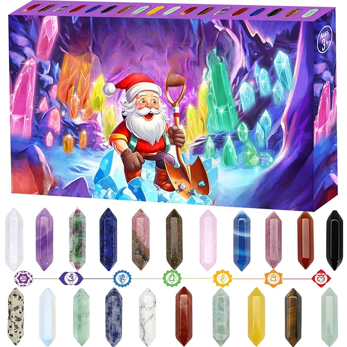 Advent Calendar With Crystals And Stones Kit