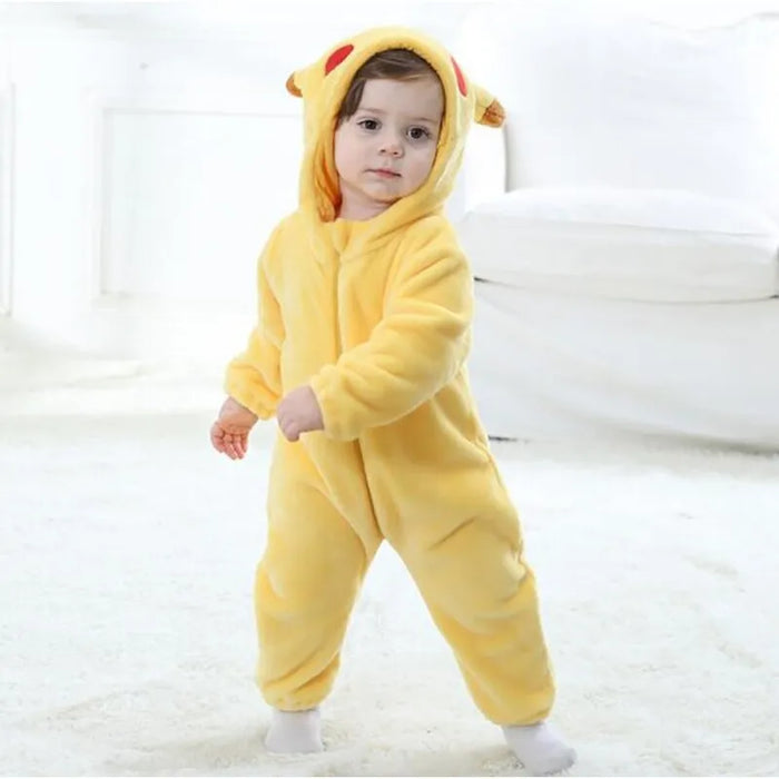 Cozy Pikachu Inspired Fleece Onesie