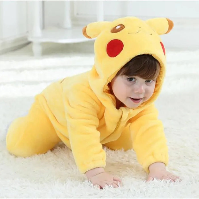 Cozy Pikachu Inspired Fleece Onesie