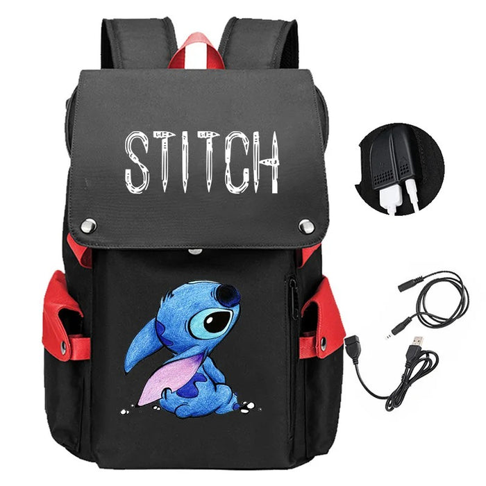 Cartoon Character USB Charging Backpack