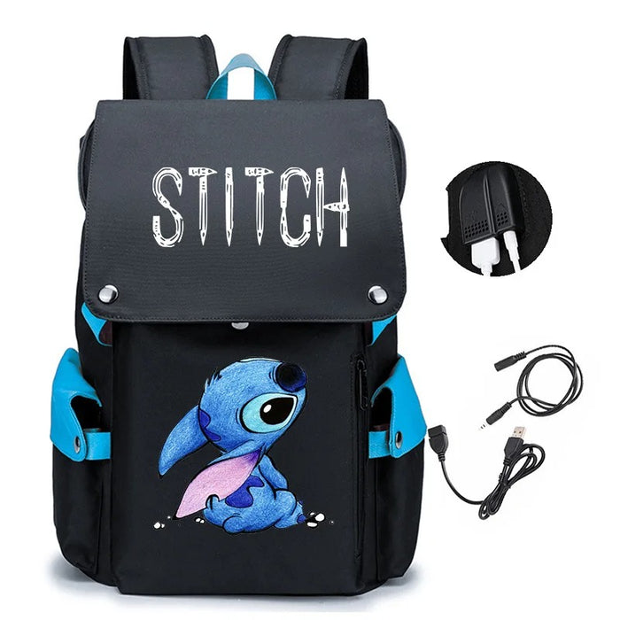 Cartoon Character USB Charging Backpack